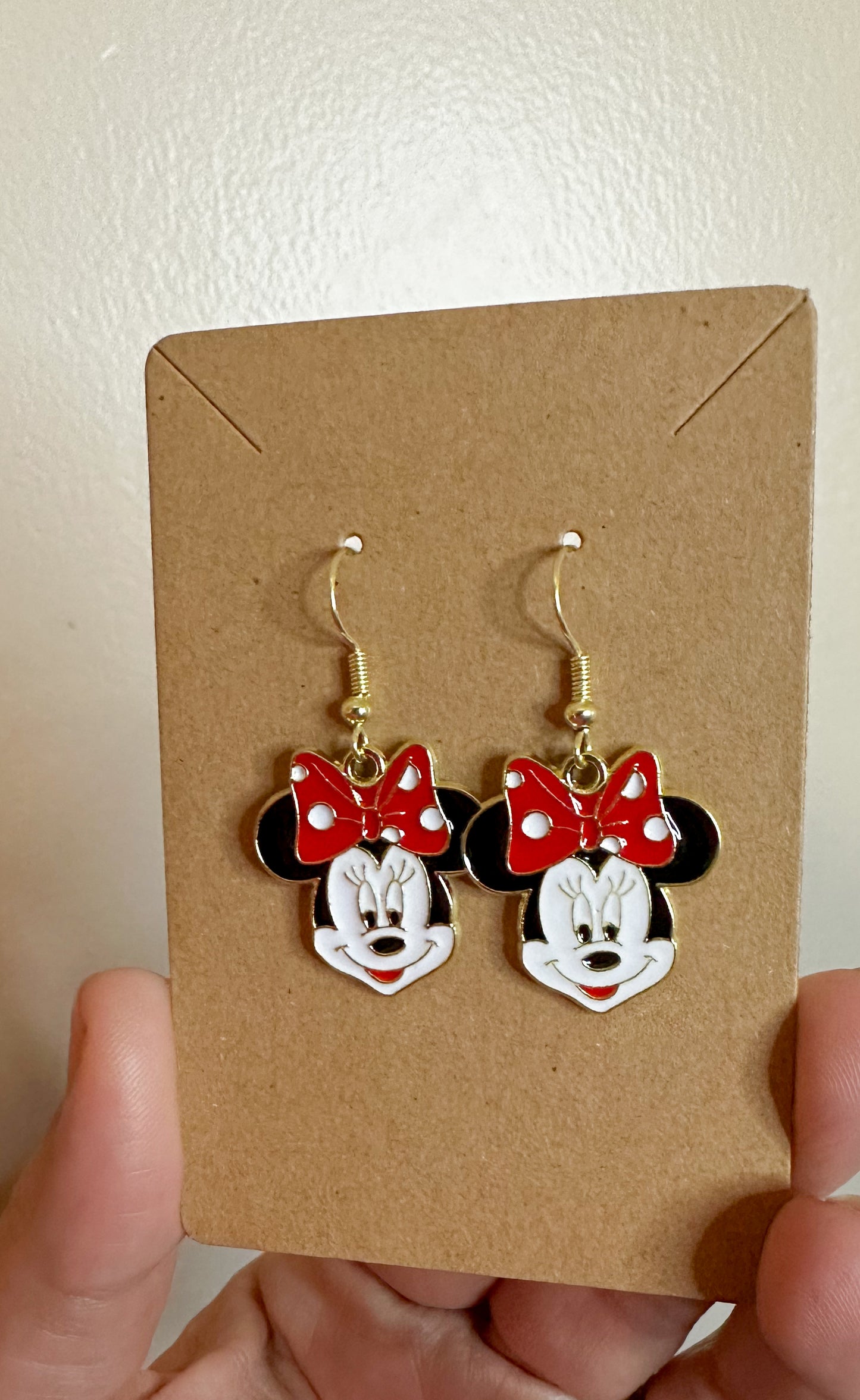 Minnie charm earrings