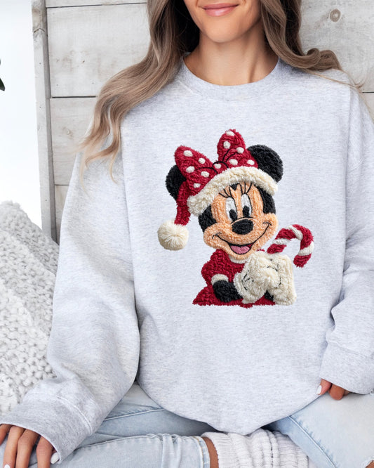 Faux Fuzzy Minnie Sweatshirt