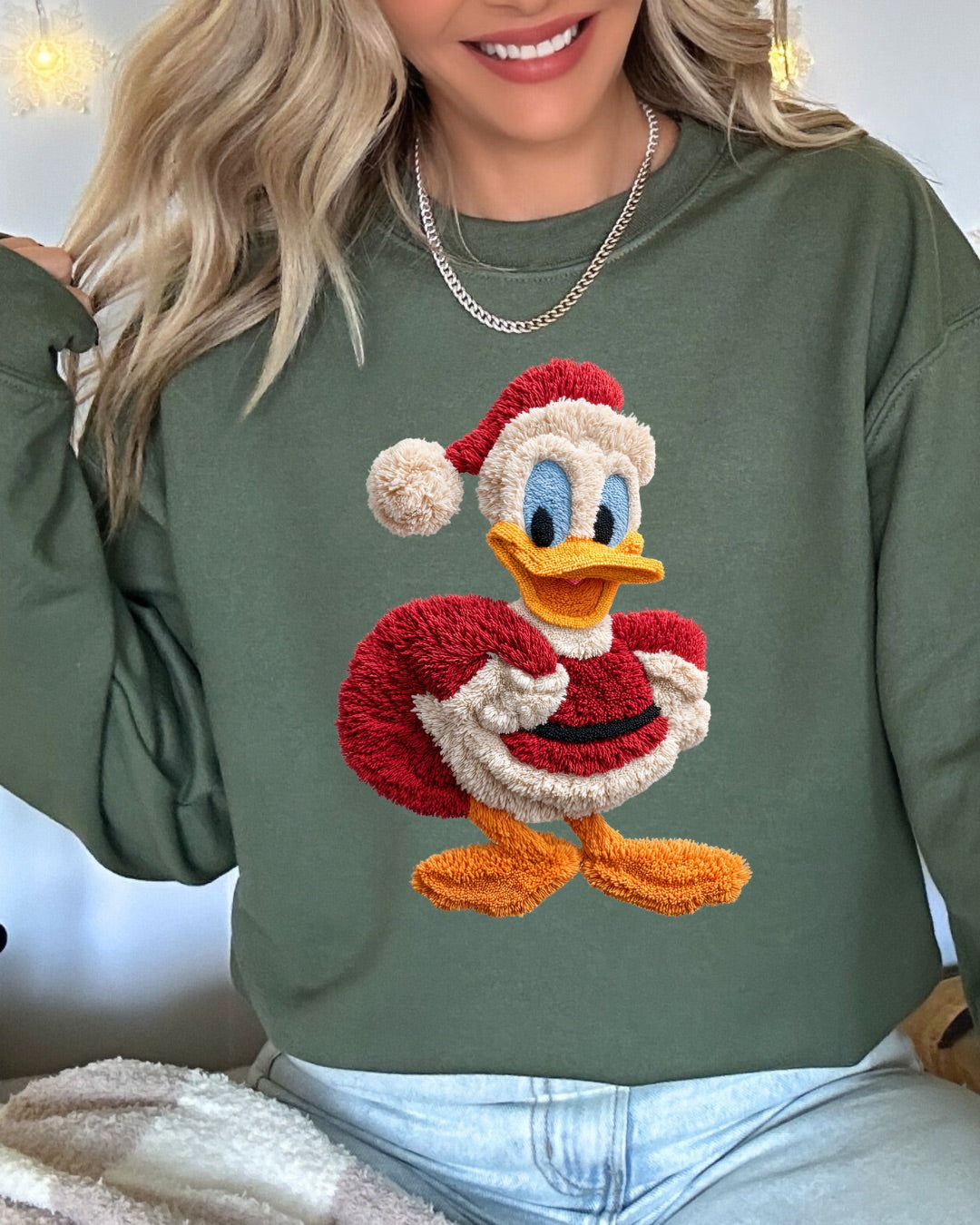 Faux Fuzzy Donald Sweatshirt