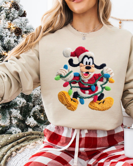 Faux Fuzzy Goofy sweatshirt