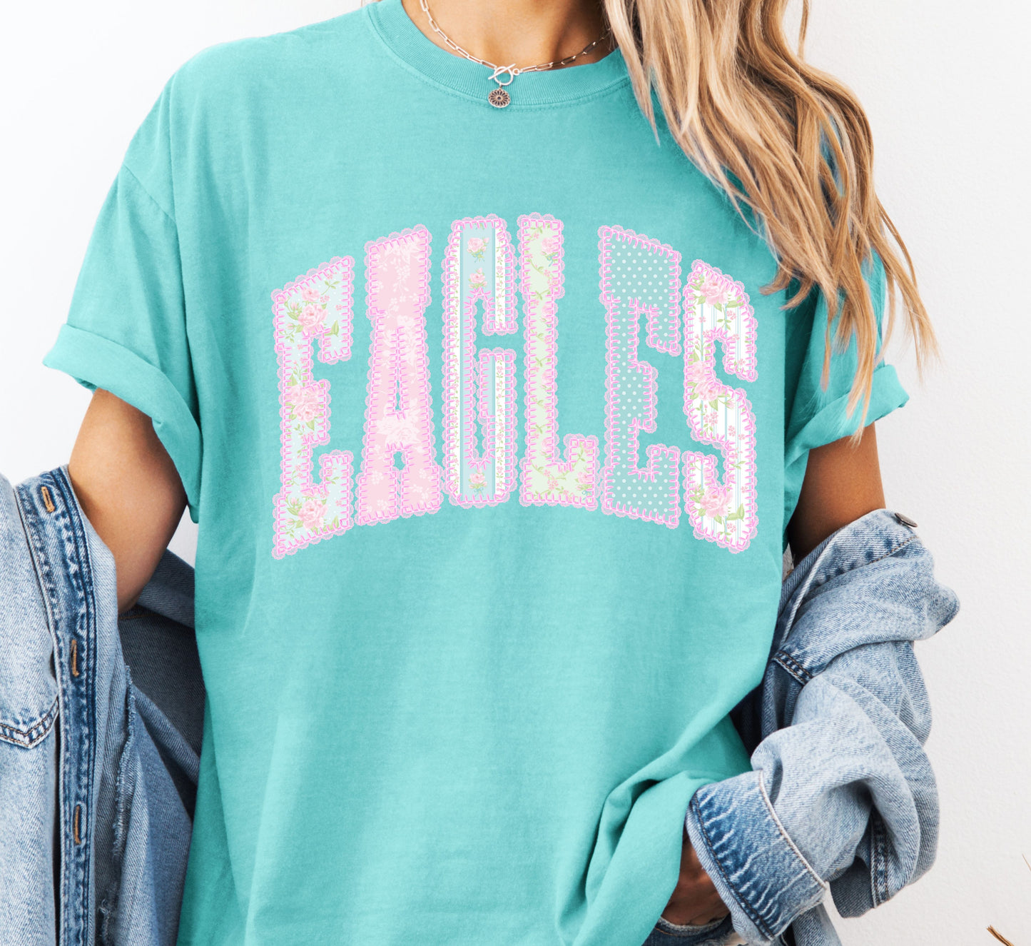 Floral Eagles tee