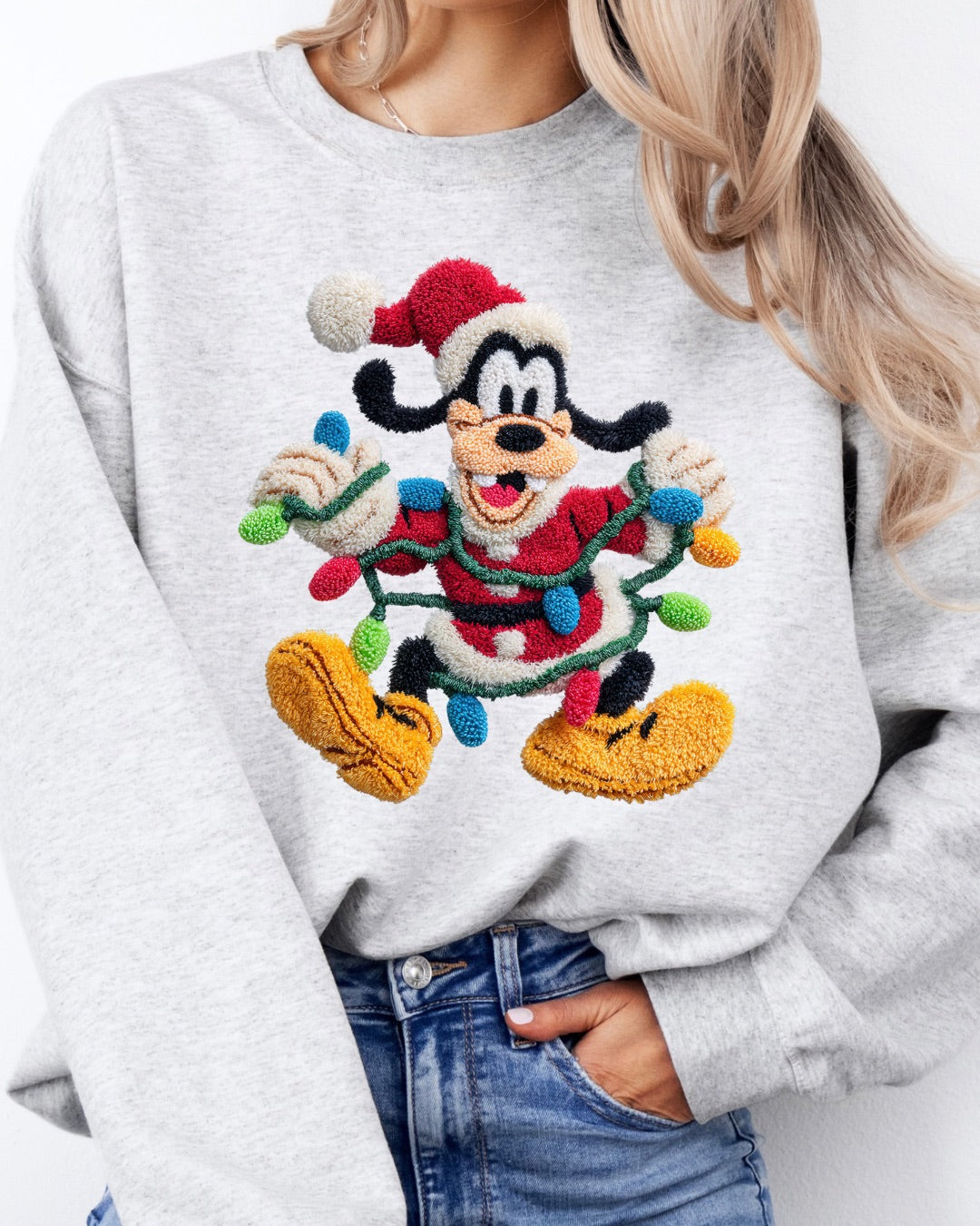 Faux Fuzzy Goofy sweatshirt